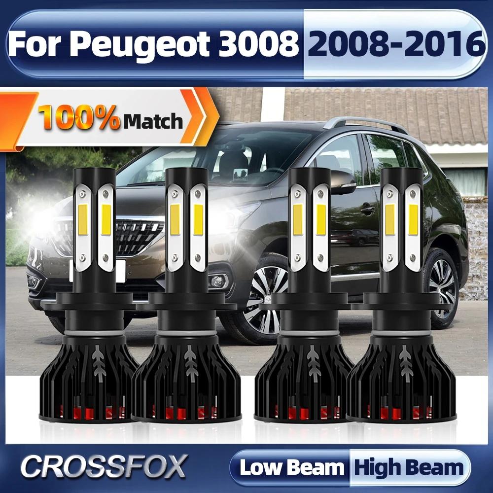 ڵ  H7 Canbus LED Ʈ , Ǫ 3008 2008-2011 2012 2013 2014 2015 2016, 40000LM, 6000K, ڵ , 6000K, 12V